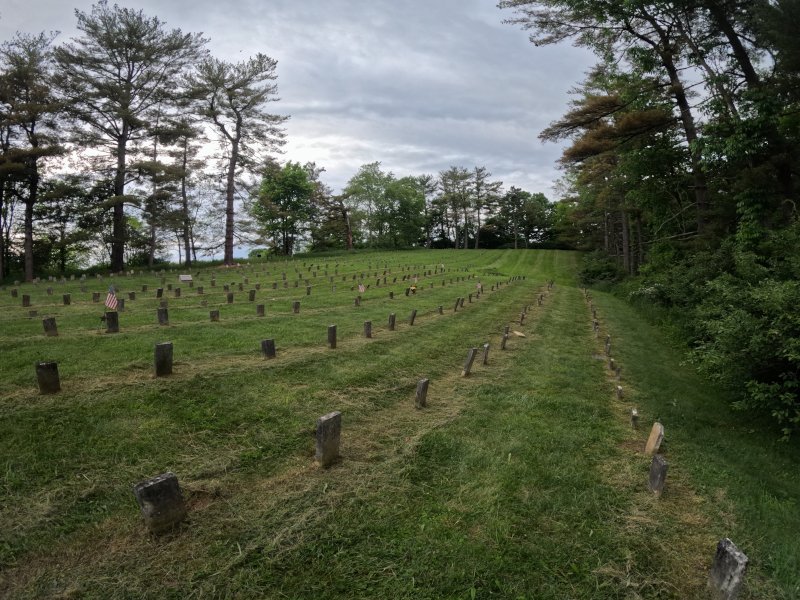 The Athens asylum grounds.