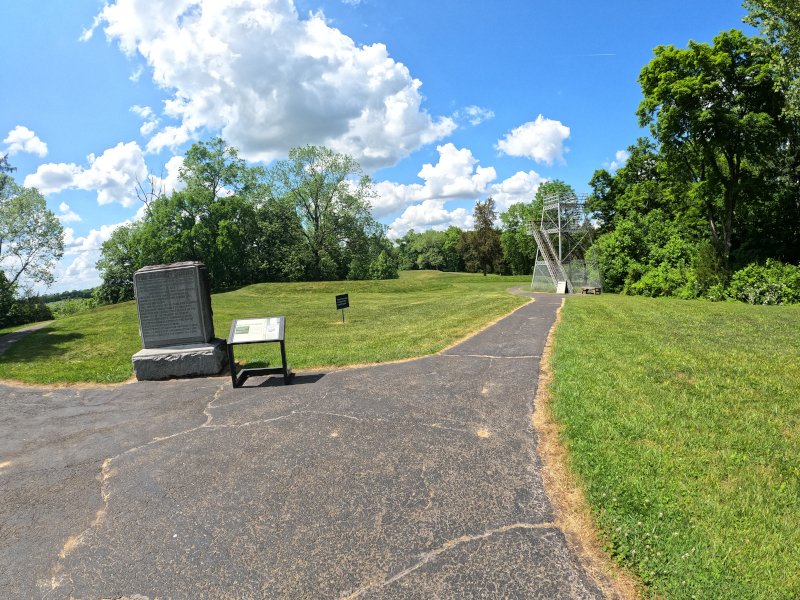 Serpent Mound Trail Map, Serpent Mound in Adams County