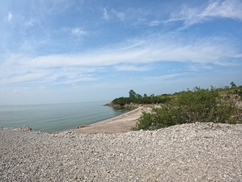 Beach Walk with View of Lake Erie Shores and Islands: Maumee Bay State Park Hidden Treasure Beach