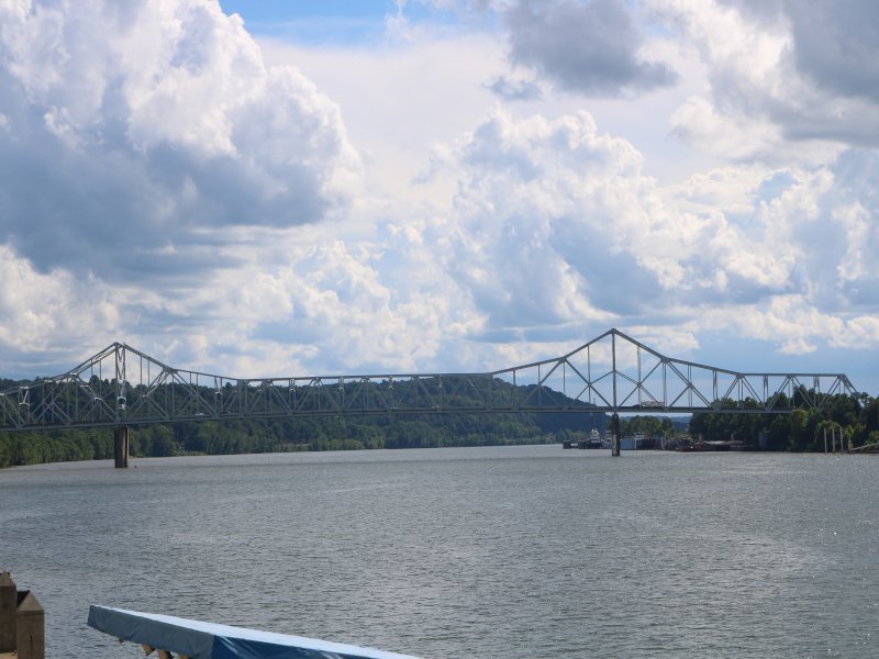 The new bridge spanning between Gallipolis and Point Pleasant where Mothman has been seen.