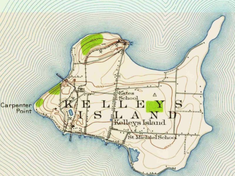 Early 1900s Kelleys Island Map