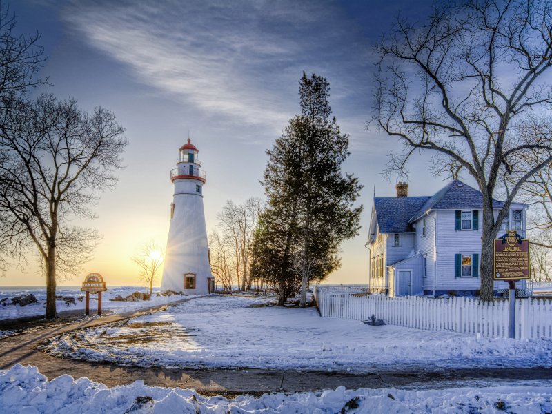 Marblehead Lighthouse. Lake Erie Shoreline. Haunted. Beautiful