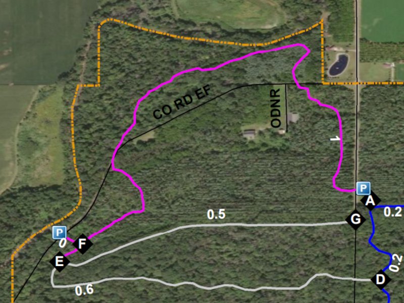 Goll Woods Map. Ohio Nature Preserves