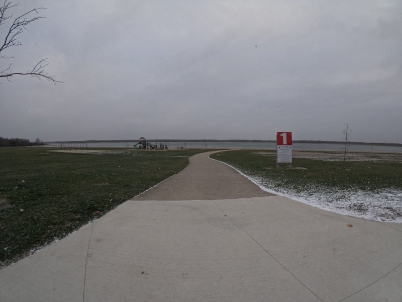 Beach at Alum Creek Dam in Ohio