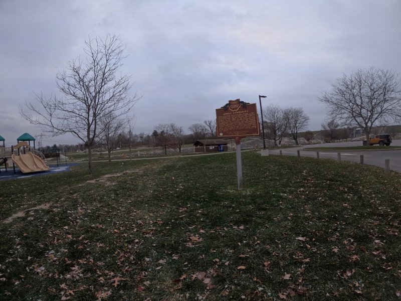 Africa Marker near Alum Creek Dam in Ohio