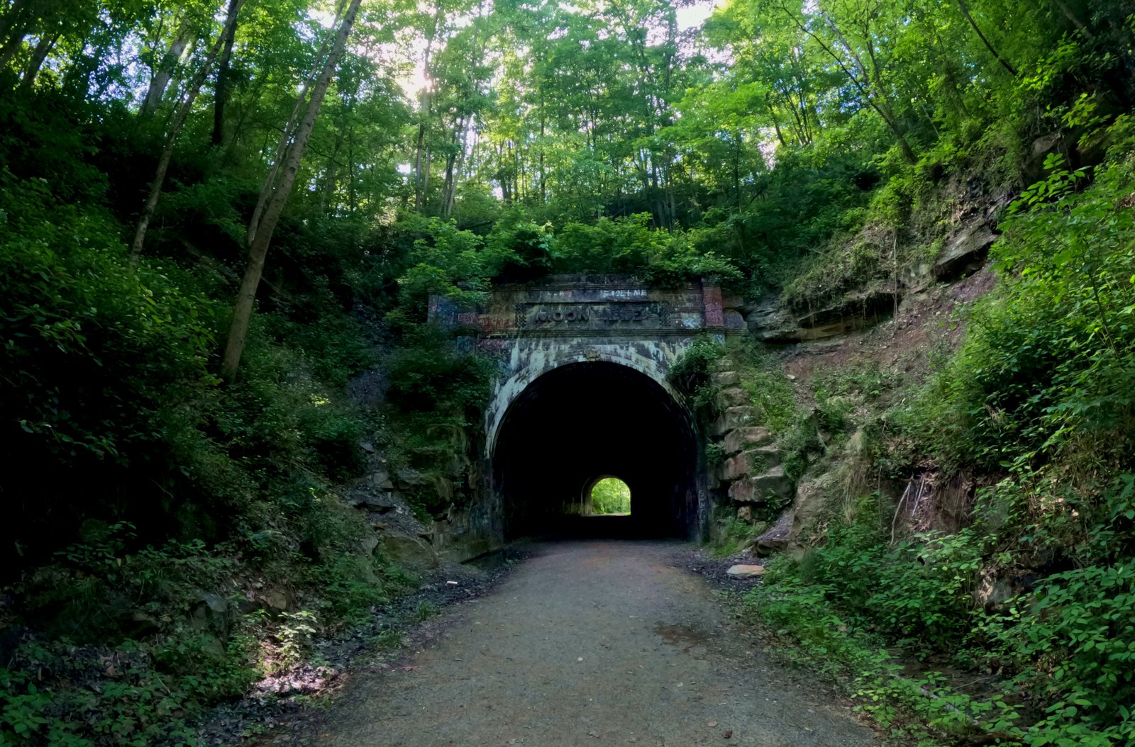 Moonville Tunnel along the Moonville Rail Trail in the Vinton County Parks