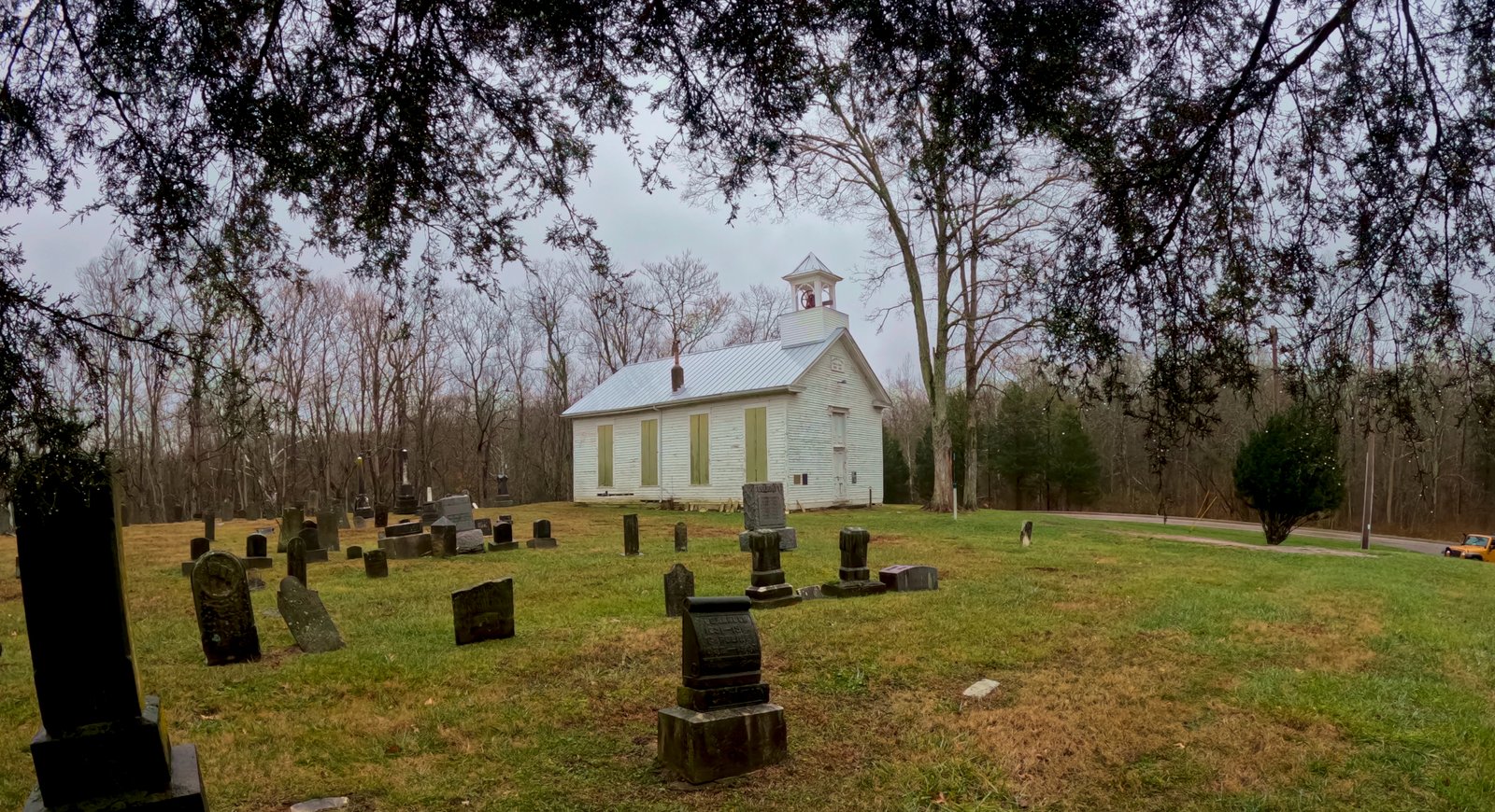 The haunted Bethel Methodist Church at East Fork State Park